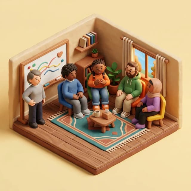 Group therapy recovery session
